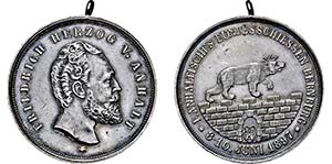 BERNBURG, STADT   Medaille 1897 (unsigniert) ... 