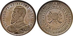 FÜRTH, STADT   Medaille 1899 (Lauer) auf ... 