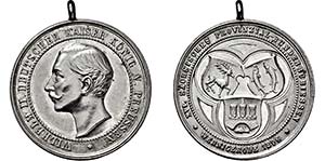 WERNIGERODE, STADT   Medaille 1886 auf das ... 