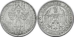 Muldenhütten.5 Reichsmark 1929 E (1000 ... 
