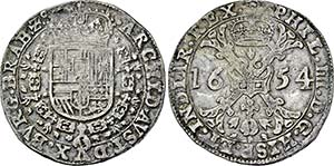 Philippe IV. 1621-1665, Bruxelles.Patagon ... 