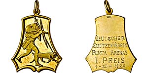 Goldmedaille o.J. (Punze 18 Karat) I. Preis ... 