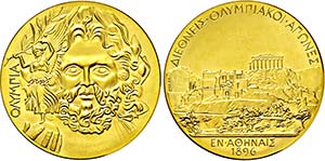 Georgios I. 1863-1913, Goldmedaille o.J. (um ... 