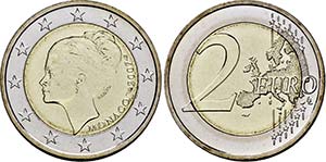 Albert II., Paris.2 Euro 2007 (Stempel von ... 