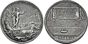 NIEDERLANDE-AMSTERDAM, STAD   Medaille 1696 ... 