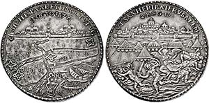 NIEDERLANDE-LEYDEN, STAD   Medaille 1574 ... 