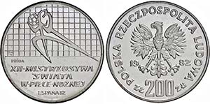 Volksrepublik. 1945-1989, 200 Zlotych 1980 ... 