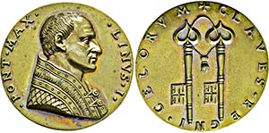 St. Linus. 69-80, Restituierte Bronzemedai ... 