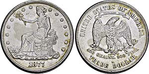 San Francisco.Trade Dollar 1877 S. Seated ... 