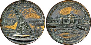 Große Bleigußmedaille 1897 (unsigniert) ... 