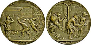 Große Bronzegußmedaille 1916 . {\b ... 