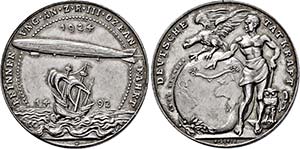 Medaille 1924 . {\b Erinnerung an Z.R.III. ... 