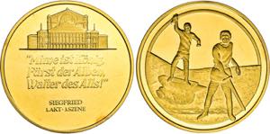BAYREUTH, STADT   Vergoldete Medaille o.J. ... 