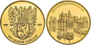 BERLIN, STADT   Goldmedaille 1987 (900 fein) ... 