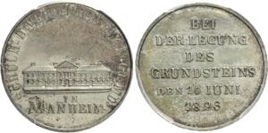 MANNHEIM, STADT   Medaille 1823 (unsigniert) ... 