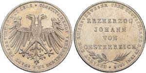 FRANKFURT, FREIE REICHSSTADT   2 Gulden 1848 ... 
