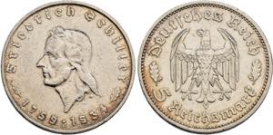 DRITTES REICH   Stuttgart.2 Reichsmark 1934 ... 