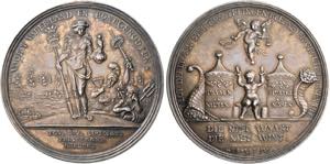 NIEDERLANDE-ALKMAAR, STAD   Medaille 1703 ... 