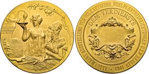BERLIN, STADT   Vergold. Bronzemedaille 1903 ... 