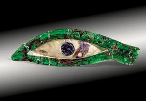 AEGYPTIACA   Auge. Einlagen aus grünem, ... 