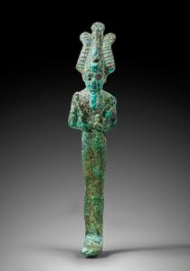 AEGYPTIACA   Kleine Osirisstatuette. Bronze. ... 
