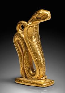 AEGYPTIACA   Goldenes Amulett in Form einer ... 