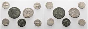 LOTS  Verschiedene antike Münzen:4 Drachmen ... 