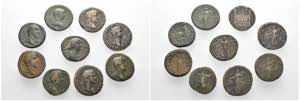 LOTS  Römische Bronzemünzen:Dupondien und ... 