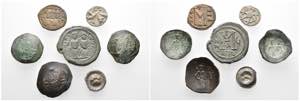 LOTS  Byzantinische Bronzemünzen:2 Folles ... 