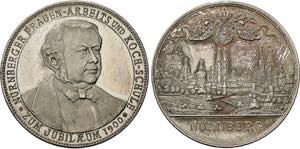 NÜRNBERG, FREIE REICHSSTADT   Medaille 1900 ... 