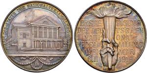 WEIMAR, STADT   Medaille 1919 (Lauer) auf ... 