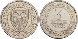WEIMARER REPUBLIK   Berlin.3 Reichsmark 1926 ... 