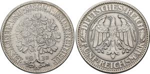 WEIMARER REPUBLIK   Berlin.5 Reichsmark 1931 ... 