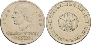 WEIMARER REPUBLIK   Berlin.3 Reichsmark 1929 ... 