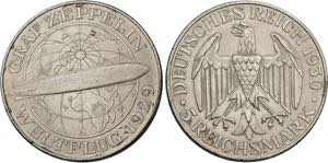 WEIMARER REPUBLIK   Berlin.5 Reichsmark 1930 ... 