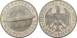 WEIMARER REPUBLIK   Stuttgart.5 Reichsmark ... 