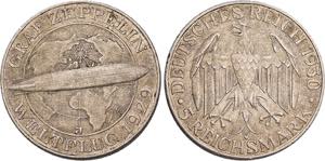 WEIMARER REPUBLIK   Hamburg.5 Reichsmark ... 