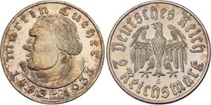 DRITTES REICH   Muldenhütten.2 Reichsmark ... 