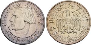 DRITTES REICH   5 Reichsmark 1933 A (fast ... 
