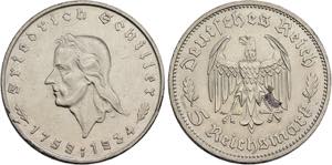 DRITTES REICH   Stuttgart.2 Reichsmark 1934 ... 