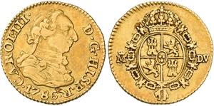SPANIEN   Carlos III. 1759-1788, Madrid.1/2 ... 