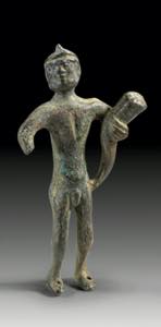 OBJEKTE AUS METALL    Statuette eines ... 