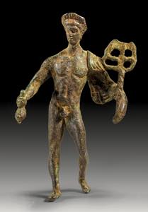OBJEKTE AUS METALL    Mercurstatuette. ... 