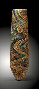 Alabastron. Polychromes Bandglas. Rundbodig ... 