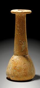 Flasche aus grünlichem Glas mit ... 