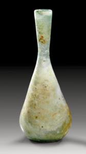 Flasche aus farblosem, leicht grünlichem ... 
