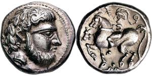Tetradrachme. 2. Jh. v. Chr. Typ Baumreiter. ... 
