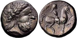 Tetradrachme. Pi-Typ. Barbarisierter ... 