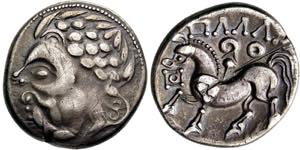 Tetradrachme. Typ Zickzackgruppe. ... 