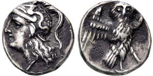 Drachme. 302-281. Athenakopf mit attischem ... 